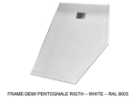 Receveur de douche, sur mesure, largeur 60 à 210 cm X 60 à 100 cm, Garantie 5 ans, résine pleine masse PN24 de couleurs, LIVRAISON RAPIDE, OFFERTE